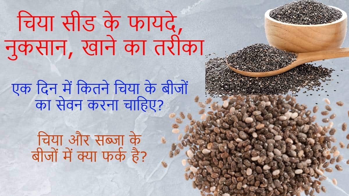 chia seeds in hindi, benefits, side effects