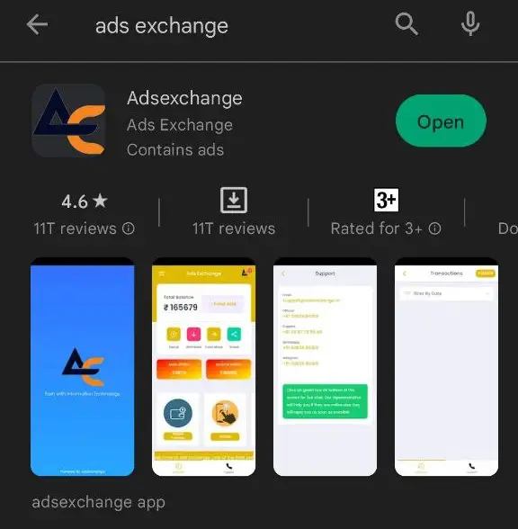 ads exchange app google play store